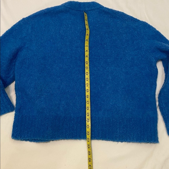 & Other Stories Stockholm Atelier Women’s Blue  Fuzzy Knit Sweater.Size-Large. - Picture 5 of 12
